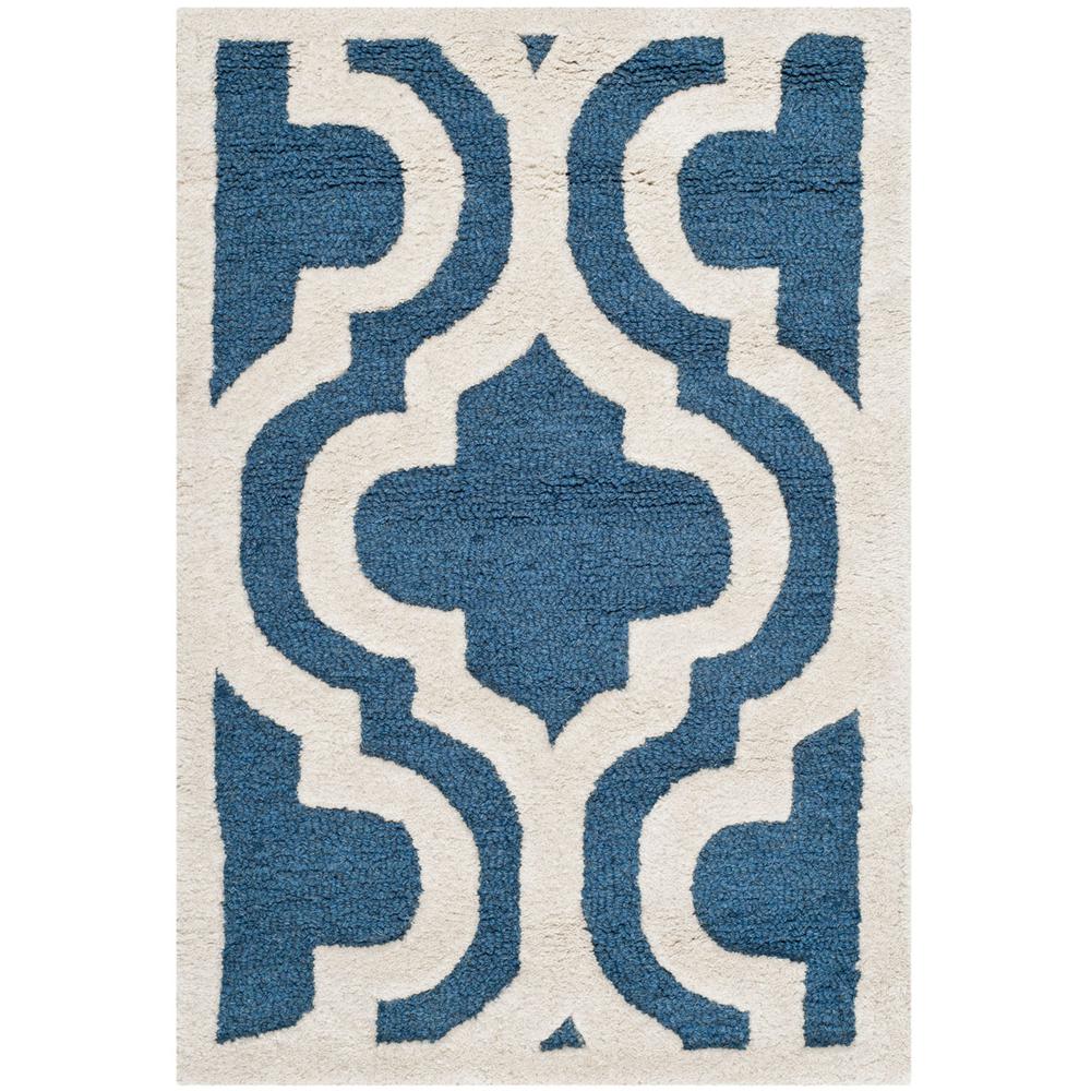 CAMBRIDGE, NAVY / IVORY, 2' X 3', Area Rug, CAM132G-2
