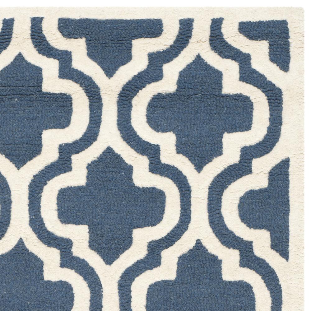 CAMBRIDGE, NAVY / IVORY, 5' X 8', Area Rug, CAM132G-5