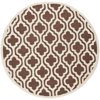 CAMBRIDGE, DARK BROWN / IVORY, 6' X 9', Area Rug, CAM132H-6
