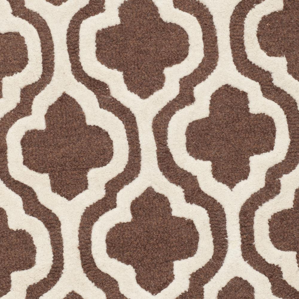 CAMBRIDGE, DARK BROWN / IVORY, 6' X 9', Area Rug, CAM132H-6