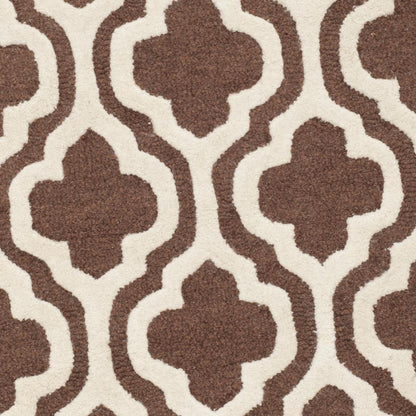 CAMBRIDGE, DARK BROWN / IVORY, 6' X 9', Area Rug, CAM132H-6