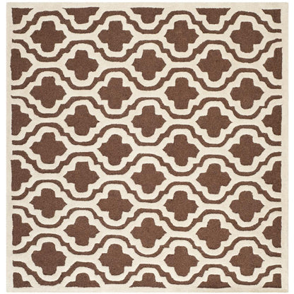 CAMBRIDGE, DARK BROWN / IVORY, 6' X 9', Area Rug, CAM132H-6