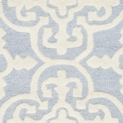 CAMBRIDGE, LIGHT BLUE / IVORY, 2'-6" X 4', Area Rug, CAM133A-24