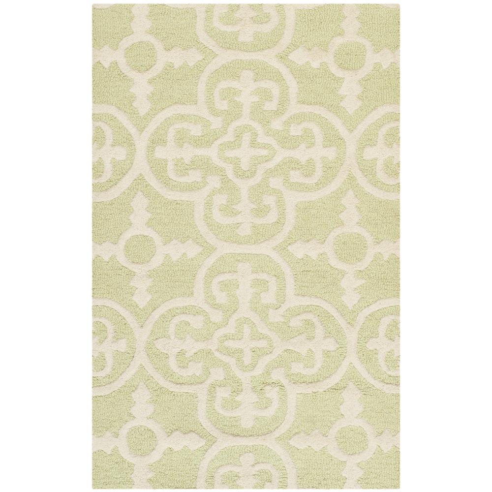 CAMBRIDGE, LIGHT GREEN / IVORY, 2' X 3', Area Rug, CAM133B-2