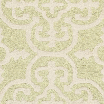 CAMBRIDGE, LIGHT GREEN / IVORY, 2' X 3', Area Rug, CAM133B-2