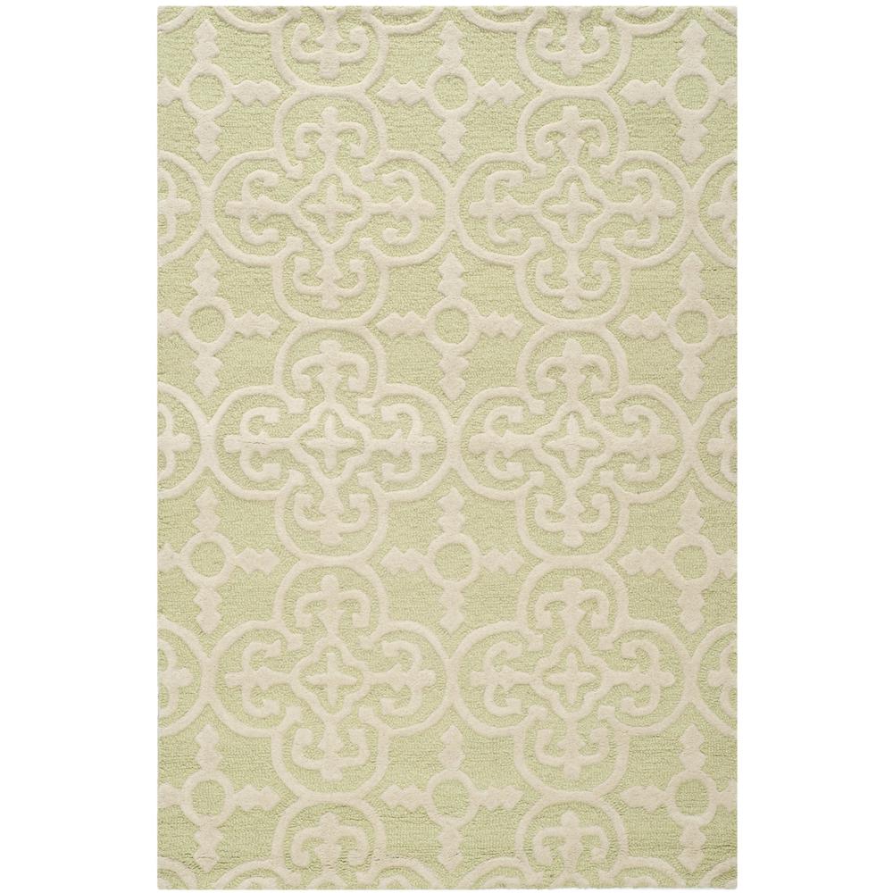 CAMBRIDGE, LIGHT GREEN / IVORY, 3' X 5', Area Rug, CAM133B-3
