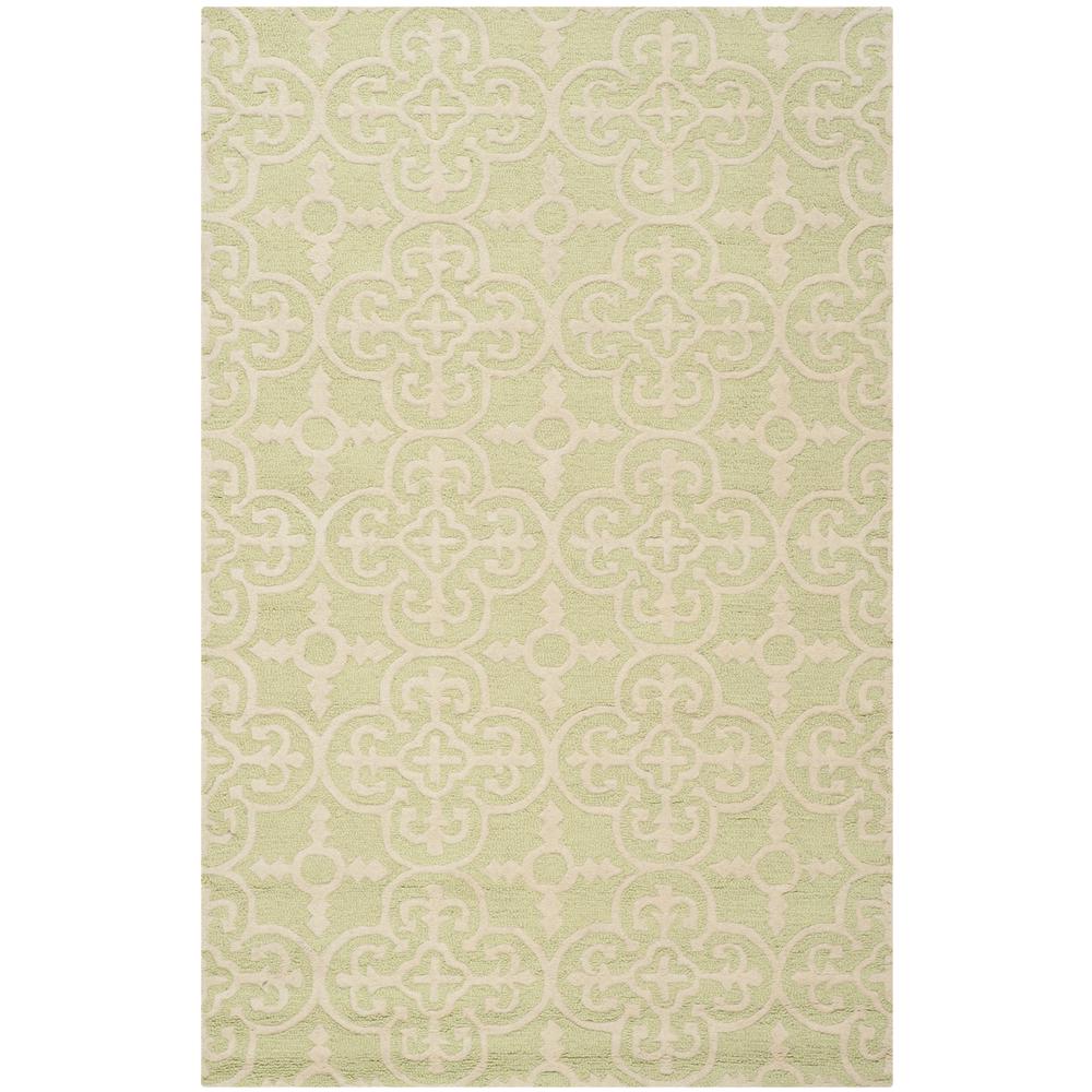 CAMBRIDGE, LIGHT GREEN / IVORY, 5' X 8', Area Rug, CAM133B-5