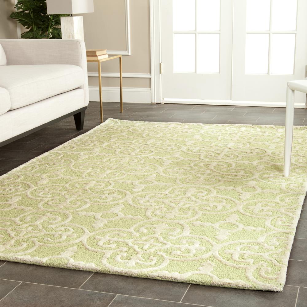 CAMBRIDGE, LIGHT GREEN / IVORY, 5' X 8', Area Rug, CAM133B-5