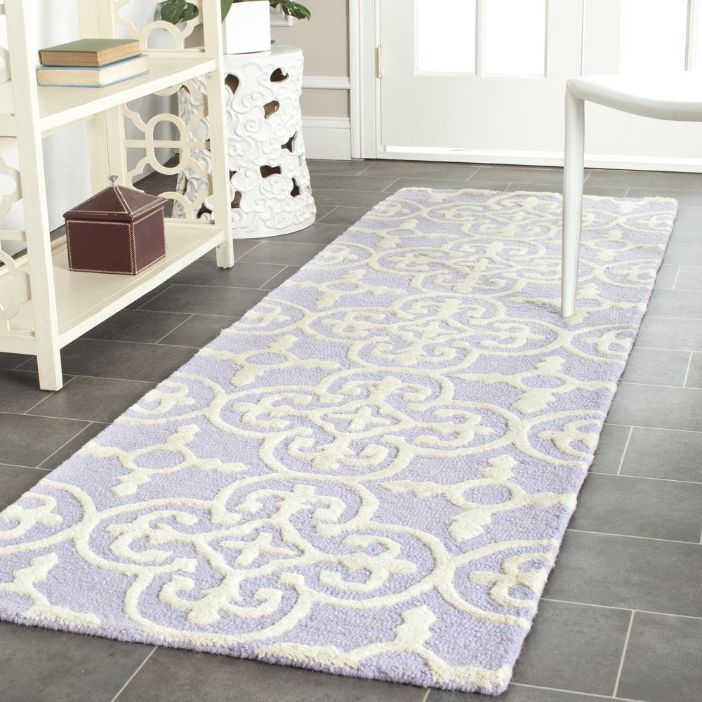 CAMBRIDGE, LAVANDER / IVORY, 2' X 3', Area Rug, CAM133C-2