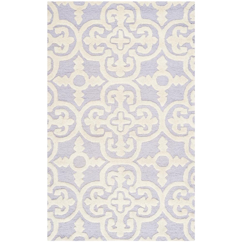 CAMBRIDGE, LAVANDER / IVORY, 3' X 5', Area Rug, CAM133C-3