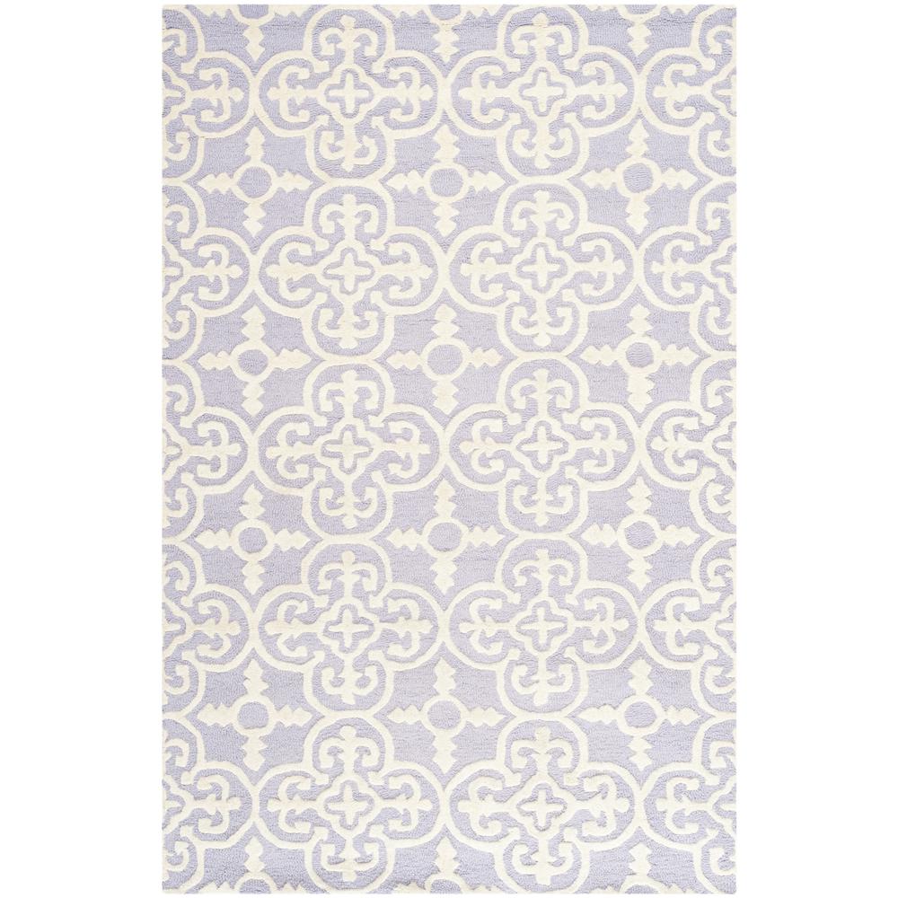 CAMBRIDGE, LAVANDER / IVORY, 4' X 6', Area Rug, CAM133C-4
