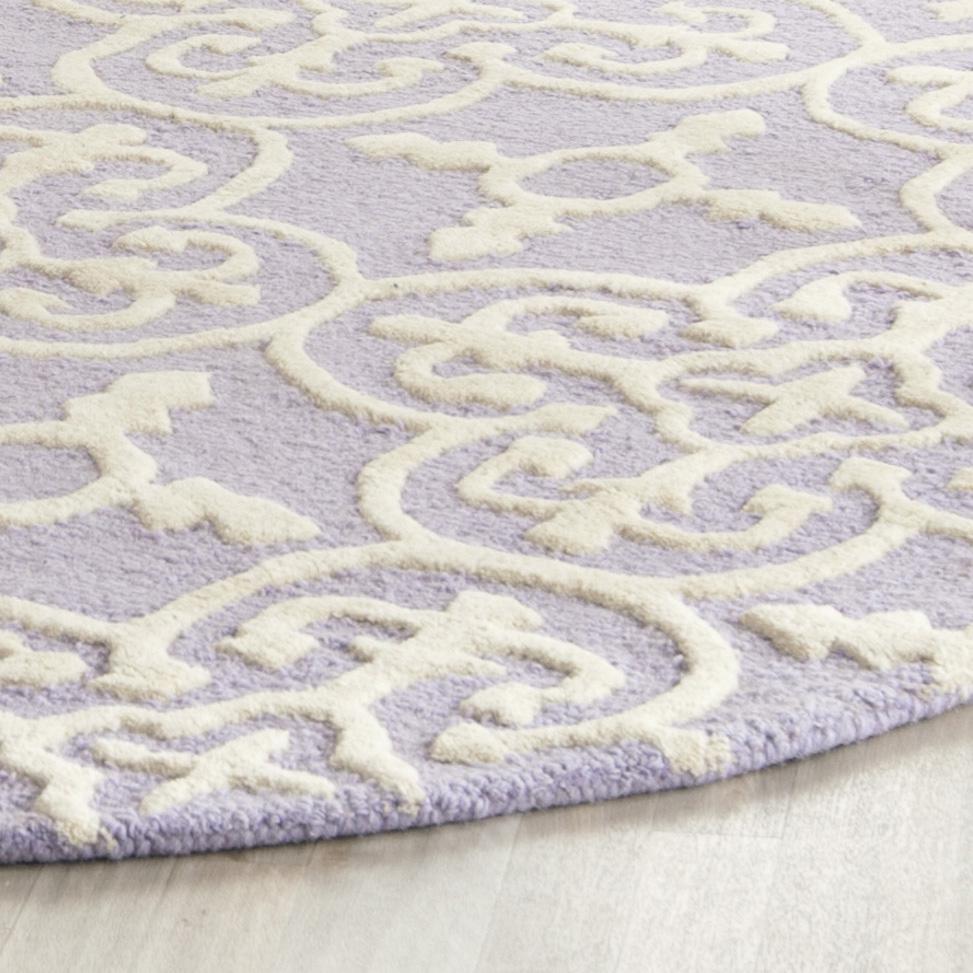 CAMBRIDGE, LAVANDER / IVORY, 6' X 9', Area Rug, CAM133C-6