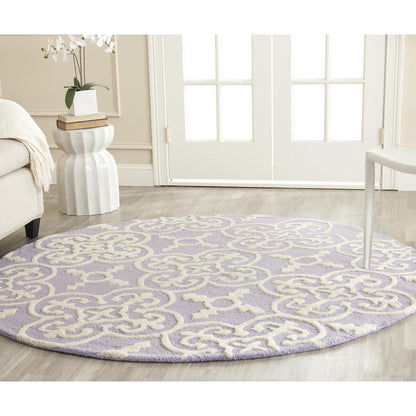 CAMBRIDGE, LAVANDER / IVORY, 6' X 9', Area Rug, CAM133C-6