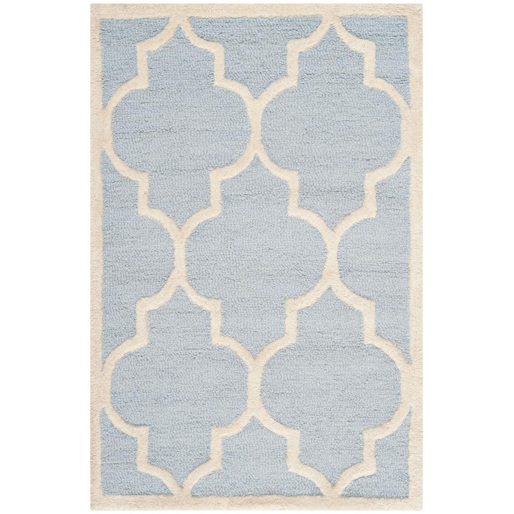 CAMBRIDGE, LIGHT BLUE / IVORY, 2'-6" X 4', Area Rug, CAM134A-24