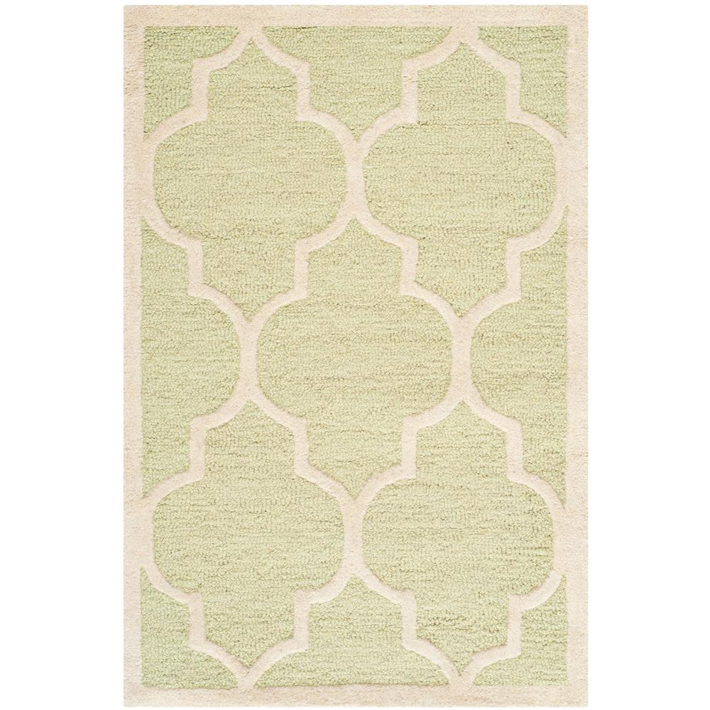 CAMBRIDGE, LIGHT GREEN / IVORY, 2'-6" X 4', Area Rug, CAM134B-24