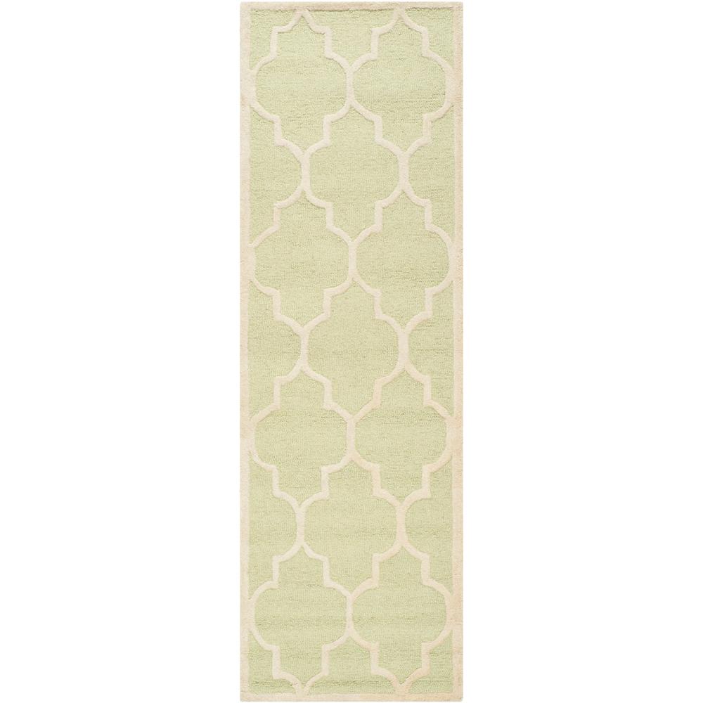 CAMBRIDGE, LIGHT GREEN / IVORY, 2'-6" X 8', Area Rug, CAM134B-28