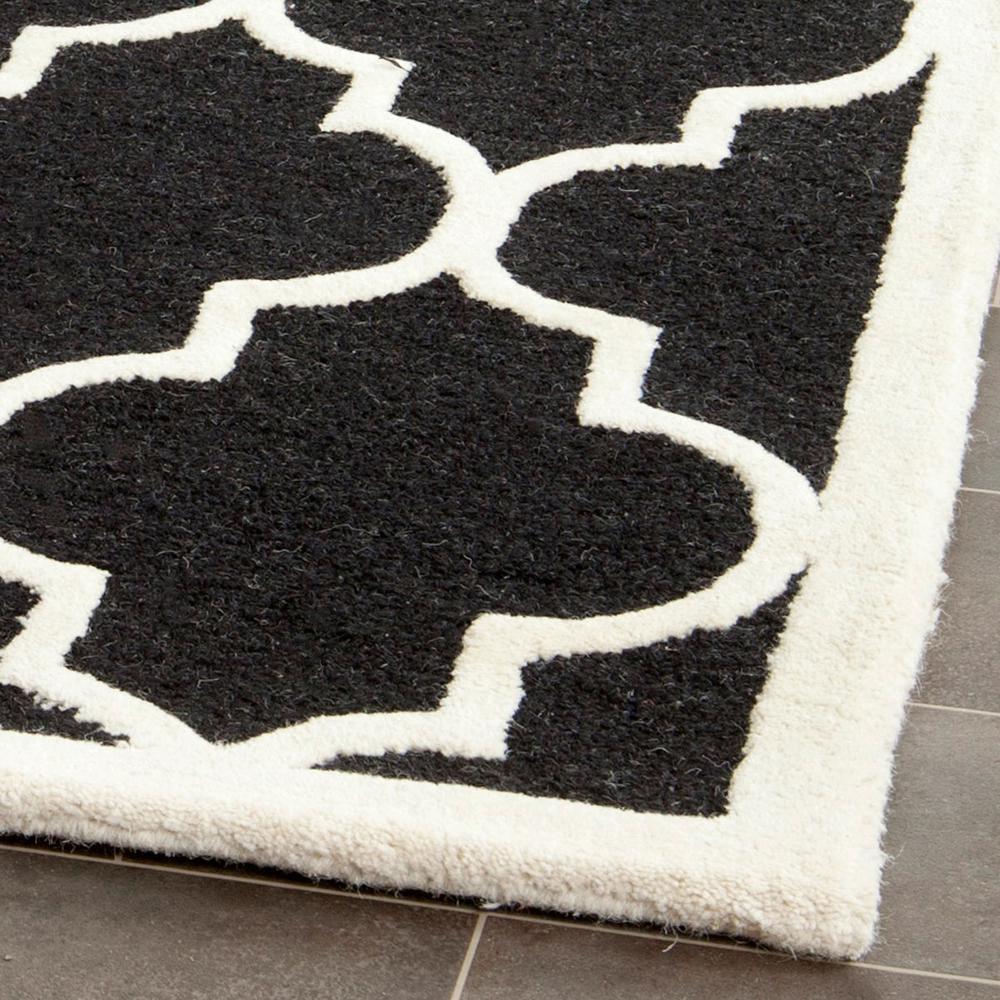 CAMBRIDGE, BLACK / IVORY, 6' X 9', Area Rug, CAM134E-6