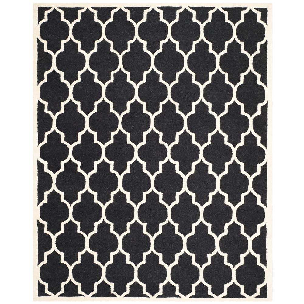 CAMBRIDGE, BLACK / IVORY, 8' X 10', Area Rug, CAM134E-8