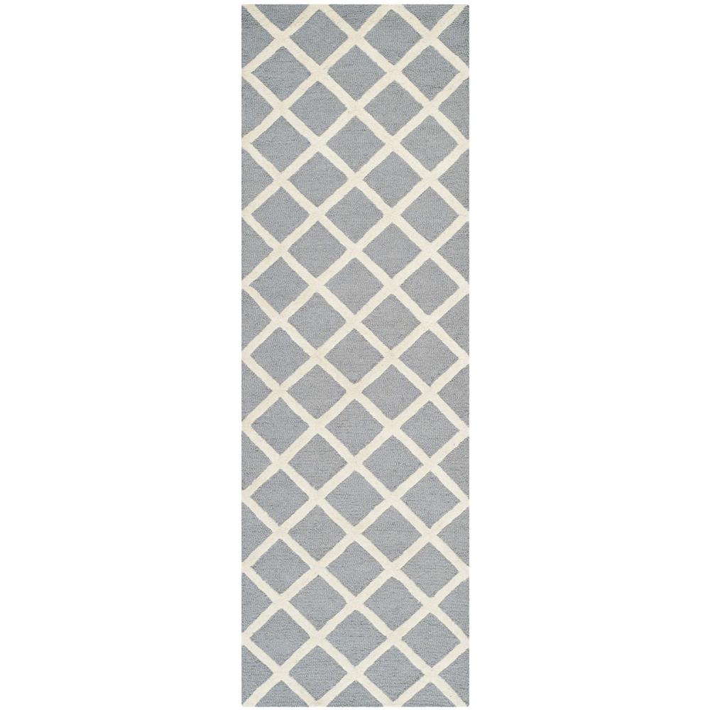 CAMBRIDGE, SILVER / IVORY, 2'-6" X 8', Area Rug, CAM135D-28