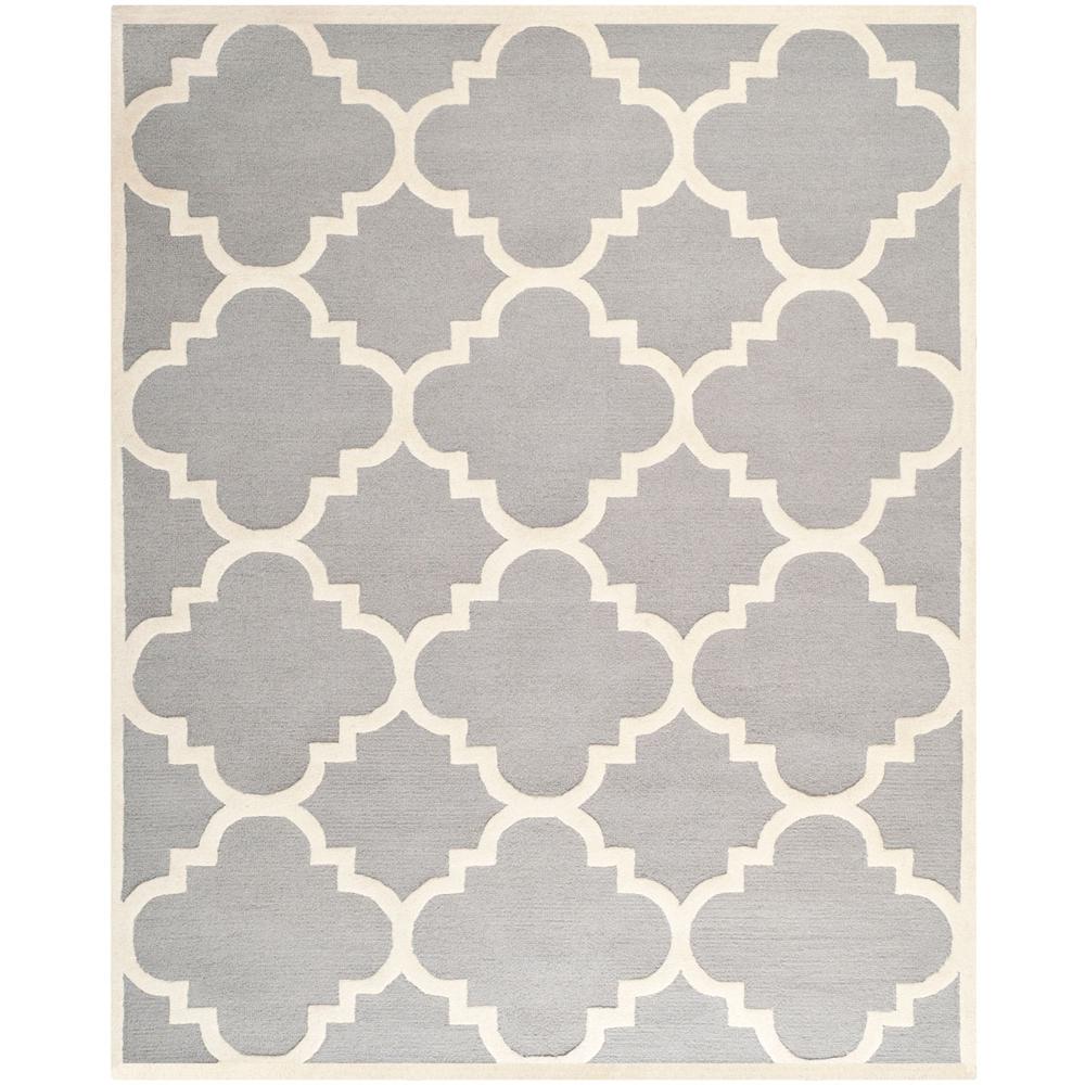 CAMBRIDGE, SILVER / IVORY, 10' X 14', Area Rug, CAM140D-10