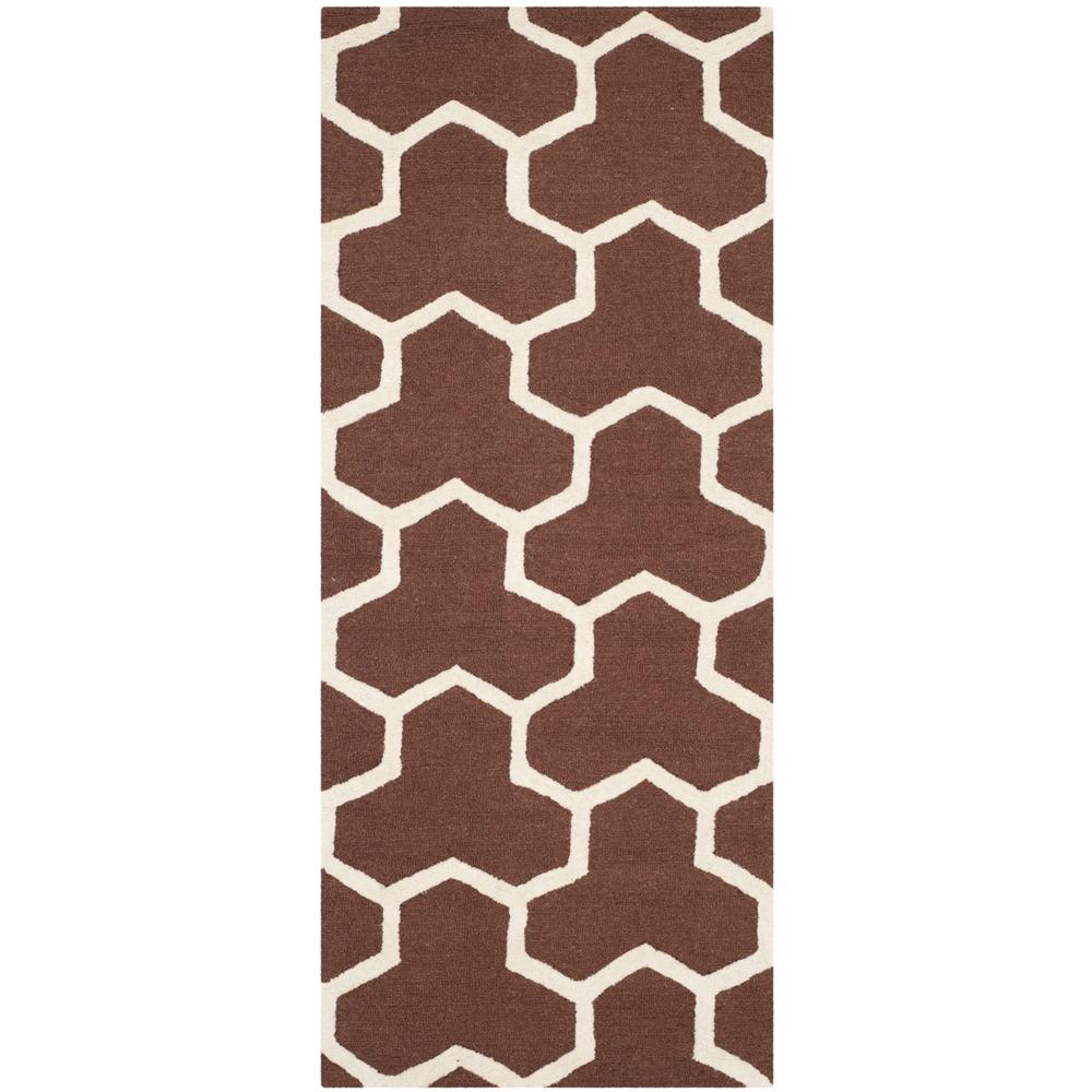 CAMBRIDGE, DARK BROWN / IVORY, 2' X 3', Area Rug, CAM146H-2