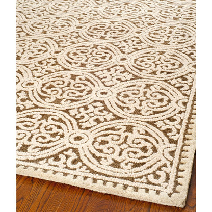 CAMBRIDGE, TAN / MULTI, 5' X 8', Area Rug