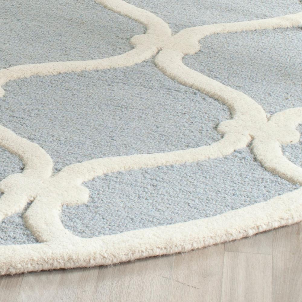 CAMBRIDGE, BLUE / IVORY, 8' X 8' Round, Area Rug, CAM710B-8R