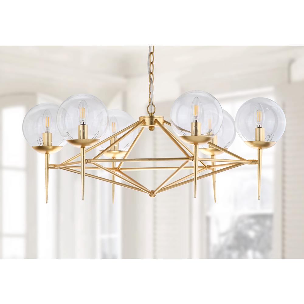 Greyor Chandelier, Gold