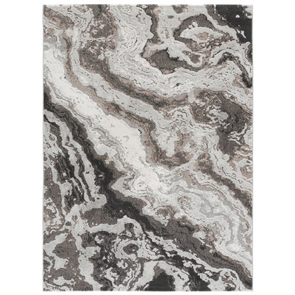 Safavieh Chamber Abstract Marble Rug - Grey / Ivory - 5'-3" x 7'-6"