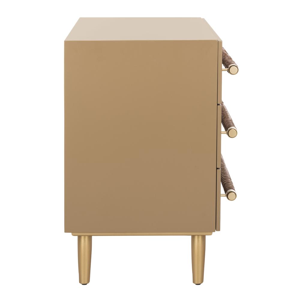 Raquel 3 Drawer Chest, Light Brown