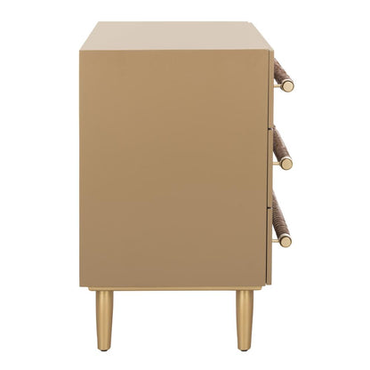 Raquel 3 Drawer Chest, Light Brown