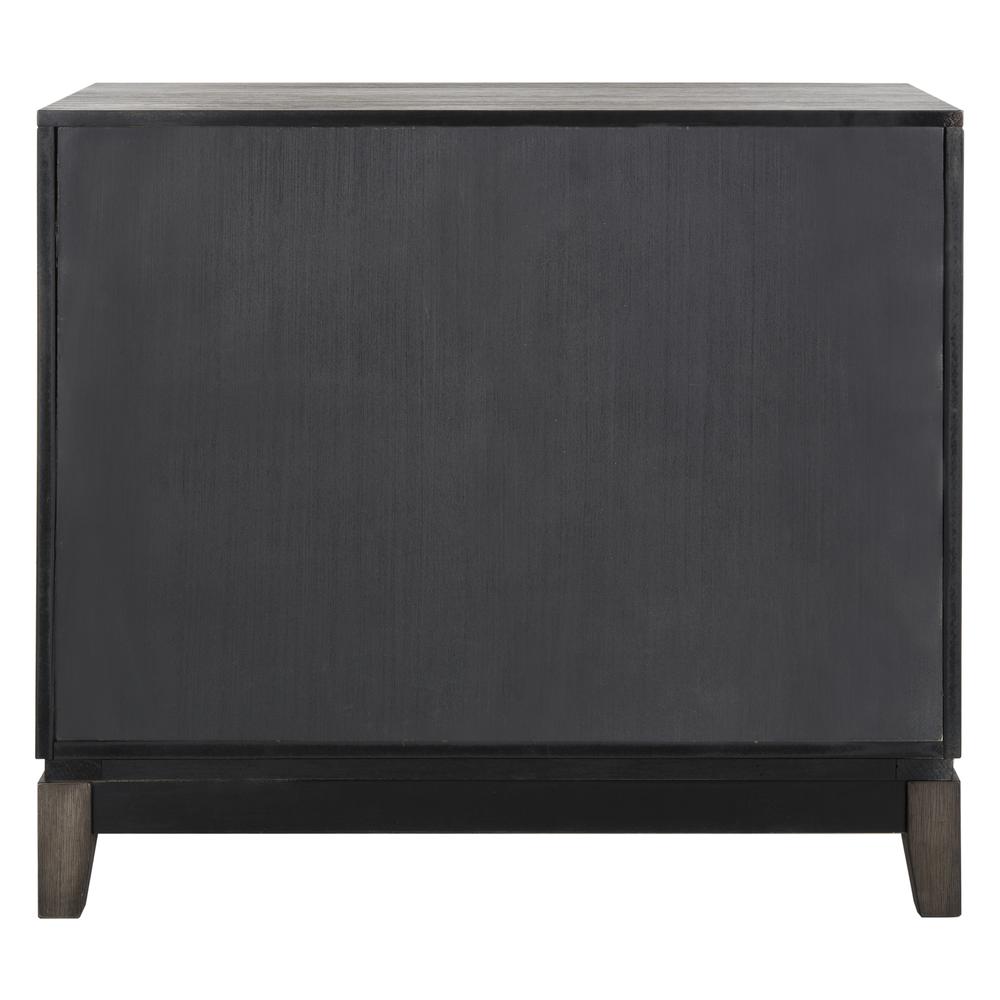 Shannon 2 Door Chest, Grey Wash Walnut/Mirror
