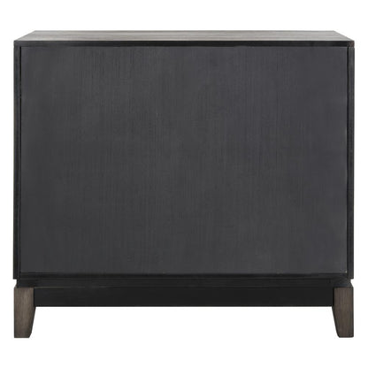 Shannon 2 Door Chest, Grey Wash Walnut/Mirror