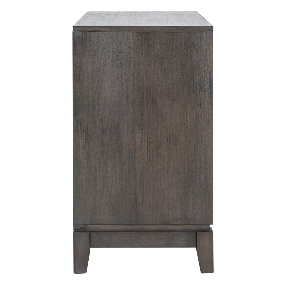 Shannon 2 Door Chest, Grey Wash Walnut/Mirror
