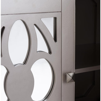 Shannon 2 Door Chest, Champagne/Mirror