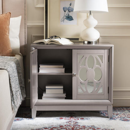 Shannon 2 Door Chest, Champagne/Mirror