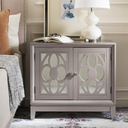 Shannon 2 Door Chest, Champagne/Mirror
