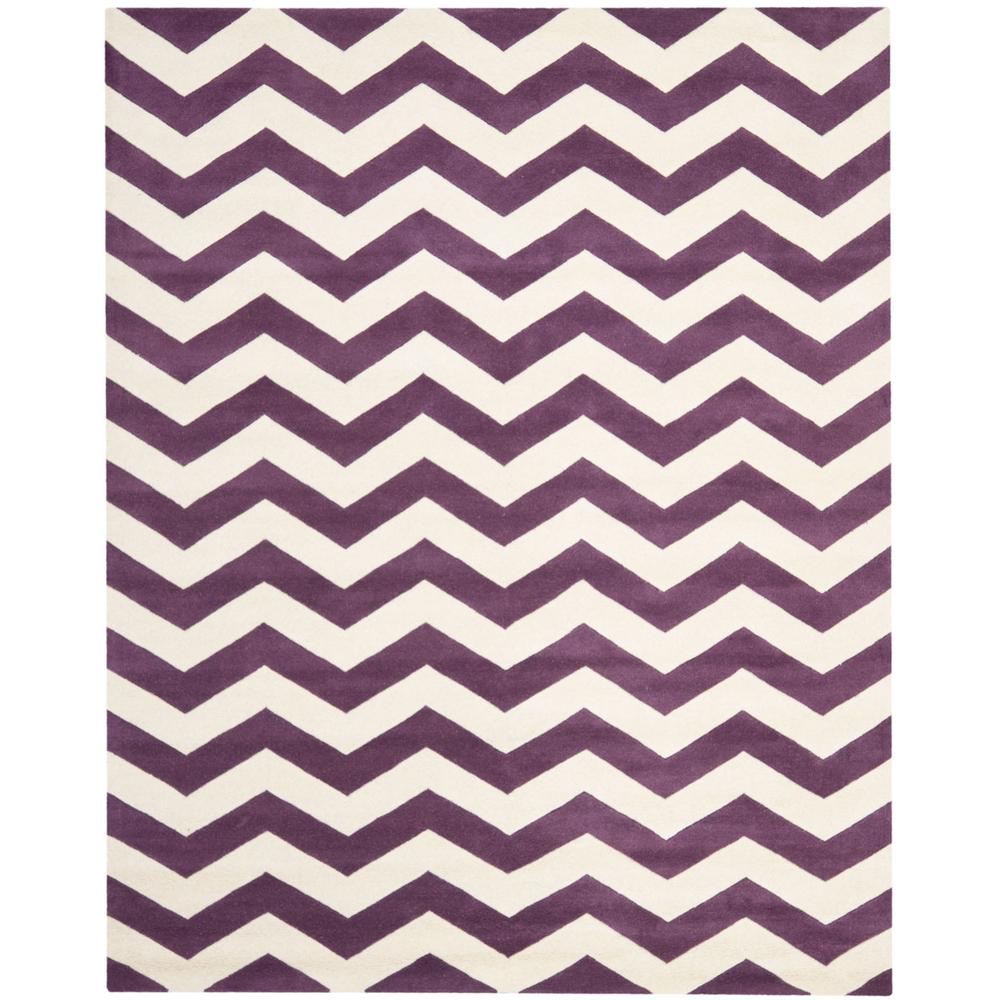 CHATHAM, PURPLE / IVORY, 8' X 10', Area Rug, CHT715F-8