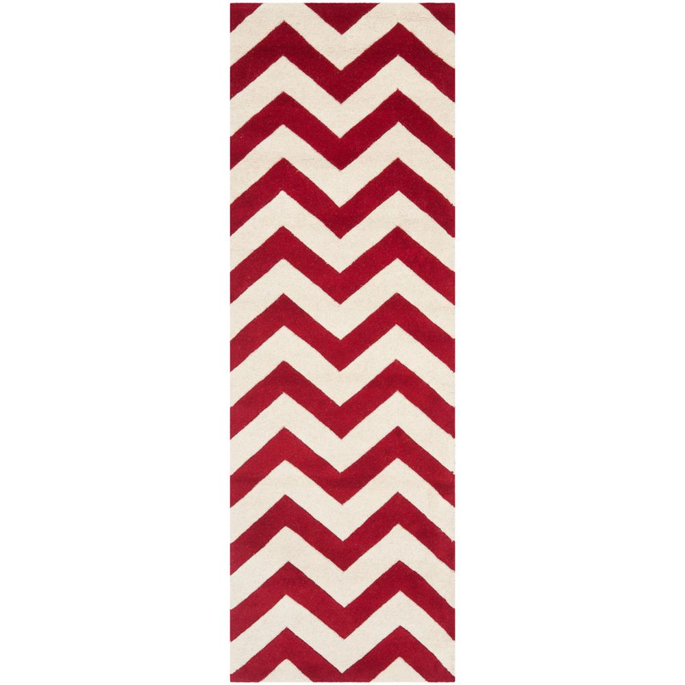 CHATHAM, RED / IVORY, 2'-3" X 5', Area Rug