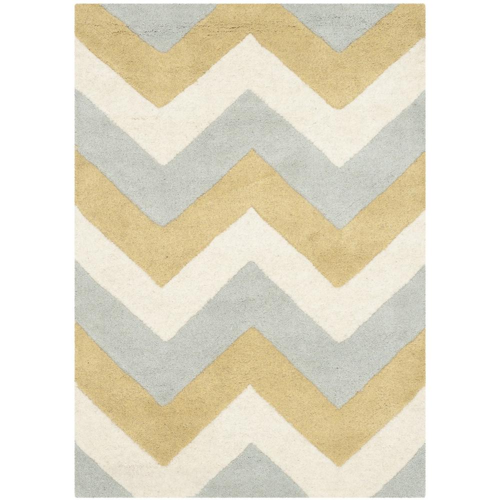 CHATHAM, GREY / GOLD, 2' X 3', Area Rug