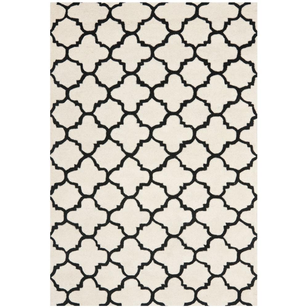 CHATHAM, IVORY / BLACK, 3' X 5', Area Rug, CHT717A-3