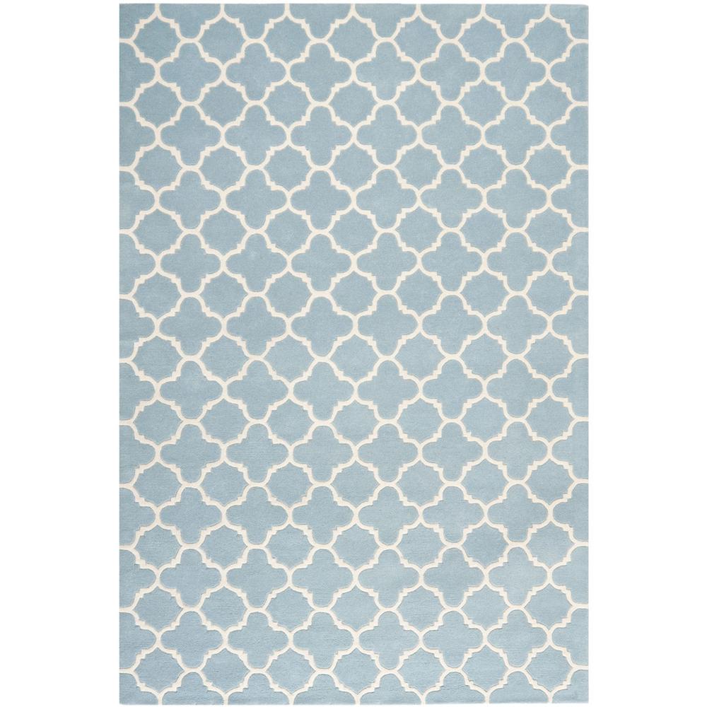 CHATHAM, BLUE / IVORY, 6' X 9', Area Rug, CHT717B-6