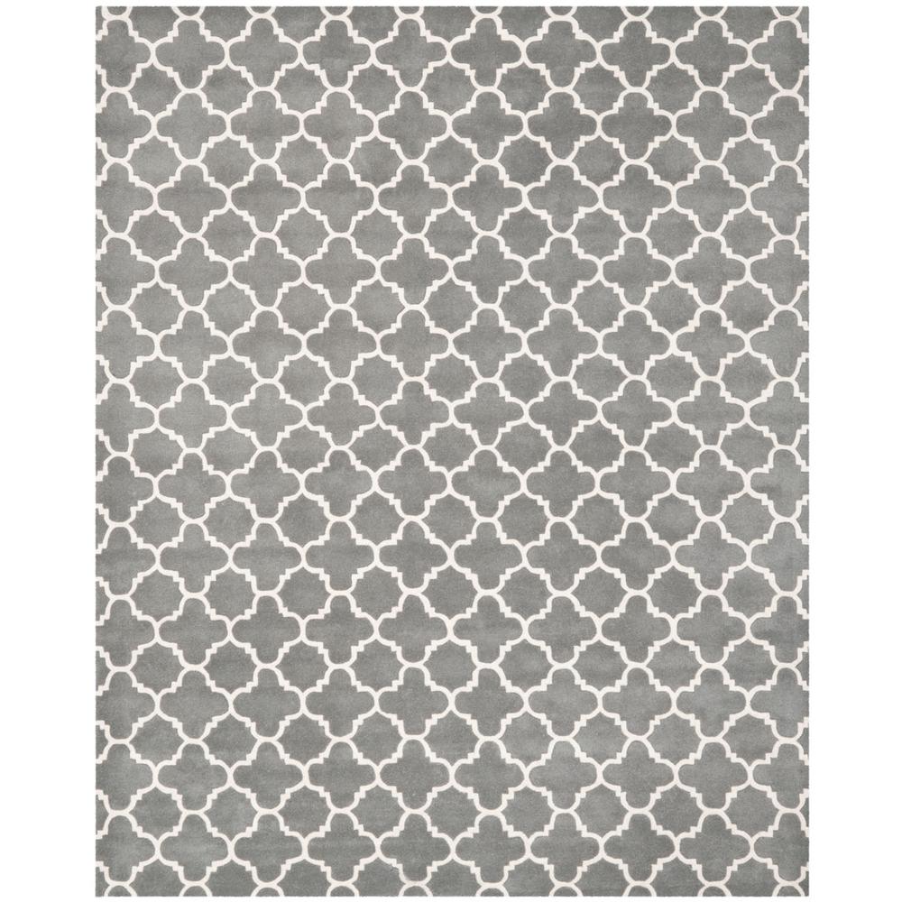 CHATHAM, DARK GREY / IVORY, 10' X 14', Area Rug, CHT717D-10