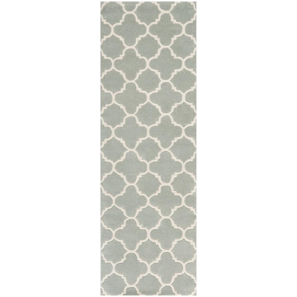 CHATHAM, GREY / IVORY, 2'-3" X 7', Area Rug, CHT717E-27
