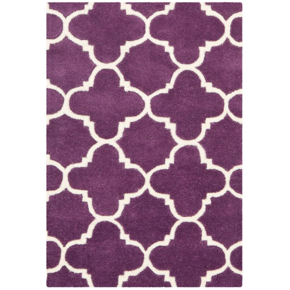 CHATHAM, PURPLE / IVORY, 2' X 3', Area Rug, CHT717F-2