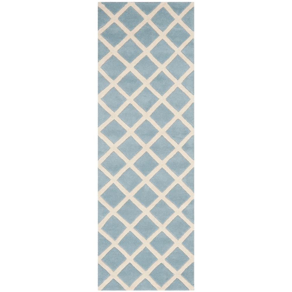 CHATHAM, BLUE / IVORY, 2'-3" X 11', Area Rug, CHT718B-211