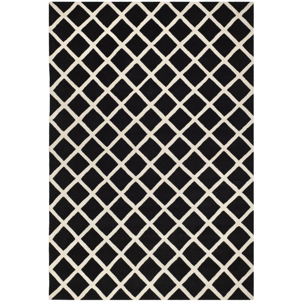 CHATHAM, BLACK / IVORY, 6' X 9', Area Rug, CHT718K-6
