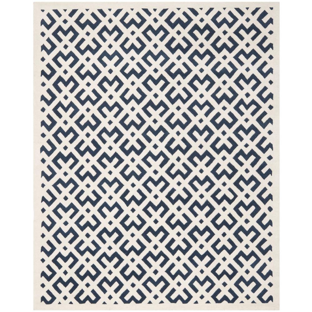 CHATHAM, DARK BLUE / IVORY, 8' X 10', Area Rug, CHT719C-8
