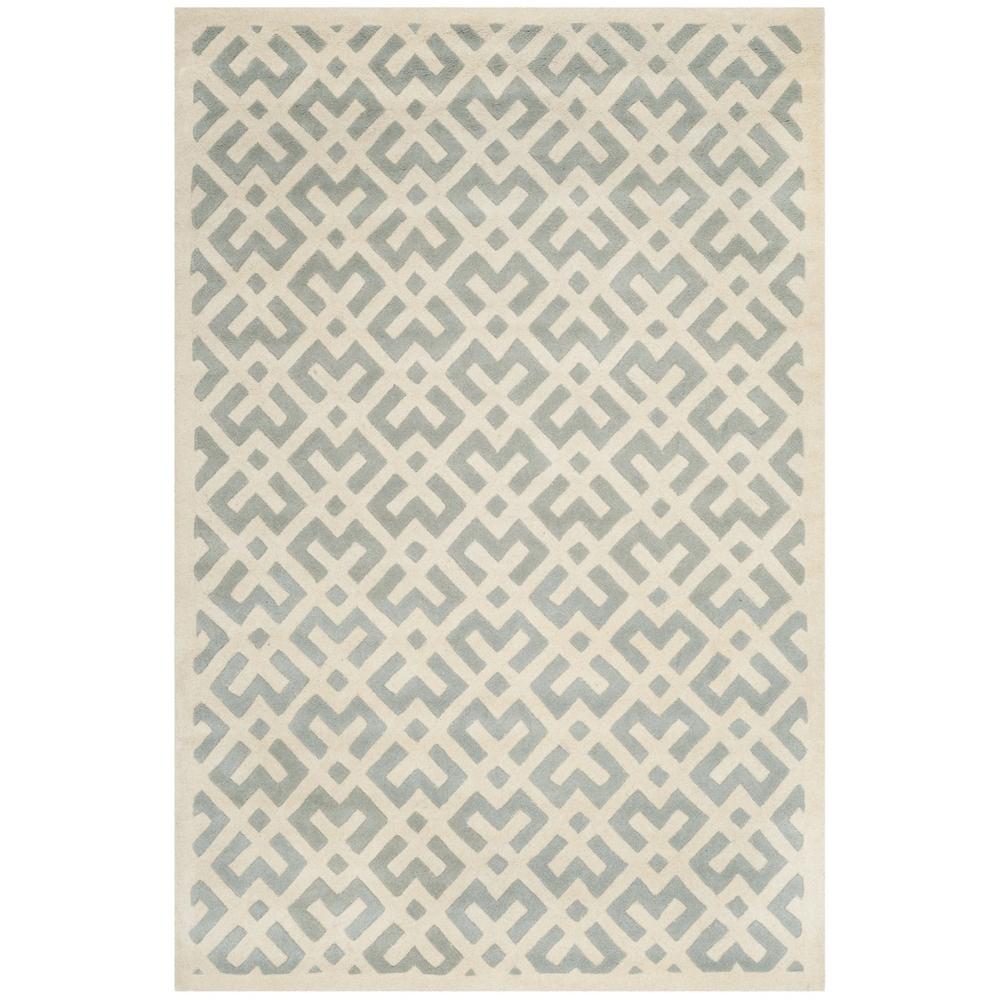 CHATHAM, GREY / IVORY, 5' X 8', Area Rug, CHT719E-5