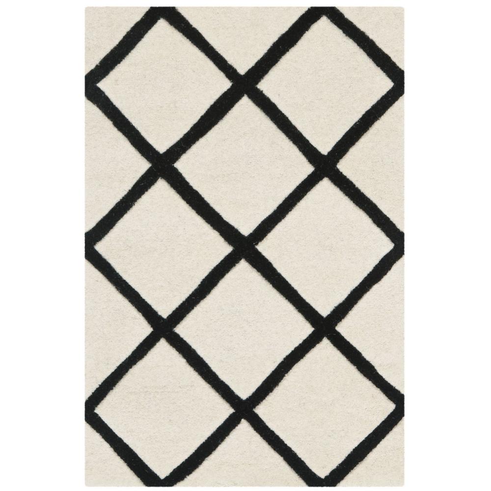 CHATHAM, IVORY / BLACK, 2' X 3', Area Rug, CHT720A-2